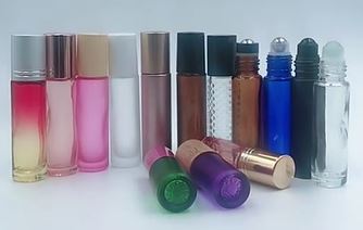 10 ml clear or Color Glass Roll on Bottles For PERFUME/ Oils