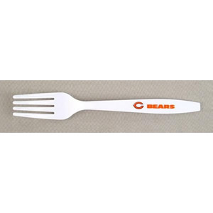 LICENSED Products Sport Fans Plastic Forks - NFL Chicago Bears