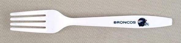 LICENSED Products Sport Fans Plastic Forks - NFL Denver Broncos