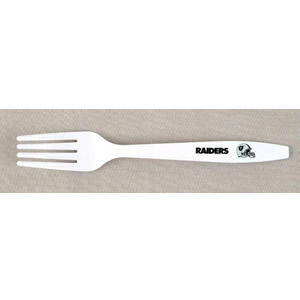 LICENSED Products Sport Fans Plastic Fork - NFL Oakland Raiders