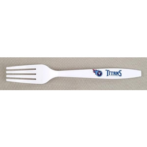LICENSED Products Sport Fans Plastic Fork - NFL Tennessee Titans