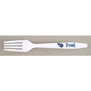 LICENSED Products Sport Fans Plastic Fork - NFL Tennessee Titans