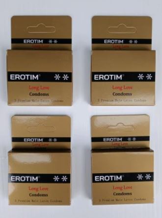 Erotim Long Love Condoms - Erotim Long Love GOLD Box 12 Pcs