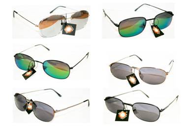 Sunglass ASST 6-S. Assorted METAL Sunglass