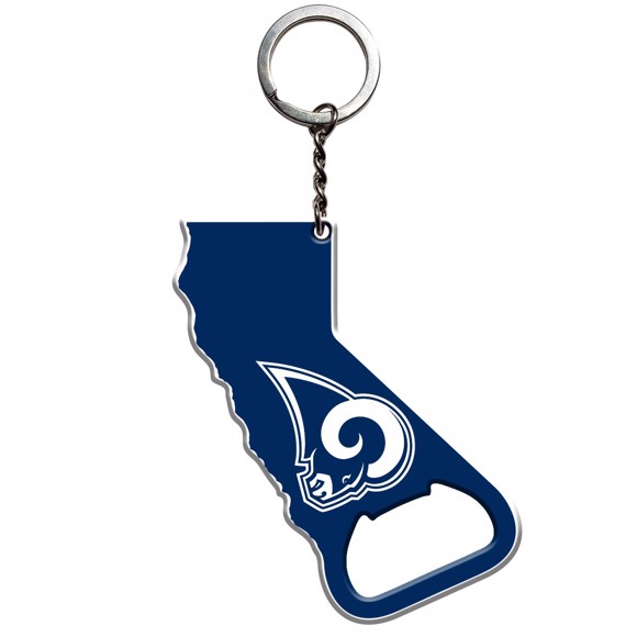 NFL - Los Angeles Rams KEYCHAIN Bottle Opener 3? x 3? - Rams Prim