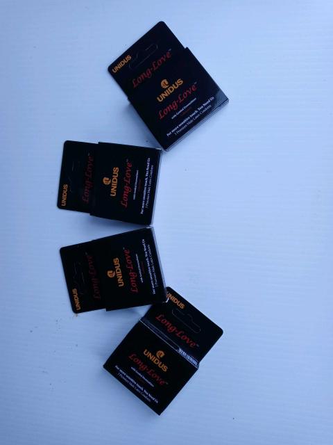 Unidus Long Love CONDOM Black - Unidus Long Love Unidus