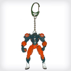 Robot 3 in 1 Posable Keychain ACTION FIGURE - NFL Dolphins