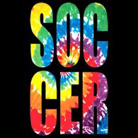 T-shirt Mens''SOCCER 80'S TIE DYE''