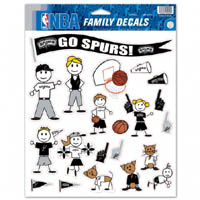 Family Decal SHEET - NBA San Antonio Spurs Decals