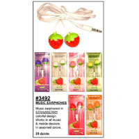 MUSIC earphone in colorful STRAWBERRY design