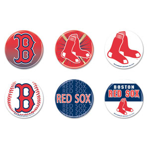 Button 6-pack Set - Boston RED SOX MLB