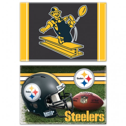 Magnets Rectangle, 2 pack - Pittsburgh STEELERS NFL