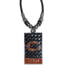 Rope Necklace DIAMOND Plate 20 Inch Chicago Bears NFL