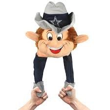 Hat Pump Action Mascot DANGLE Hats - Dallas Cowboys NFL