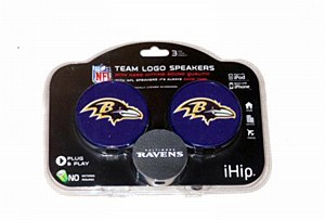 SPEAKER Set for iPod, iPhone, iPad etc - NFL Team Logo Baltimore