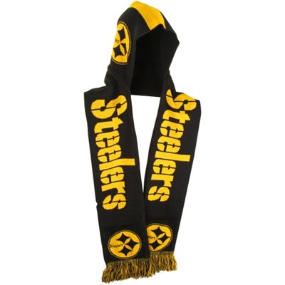 Hooded Scarf Knit Pittsbergh STEELERS NFL