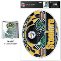 Decal 11 Ultra Stained Glass Pittsburgh STEELERS NFL