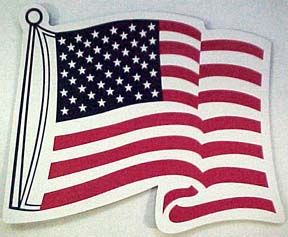 Ribbon Magnet USA/ America FLAG