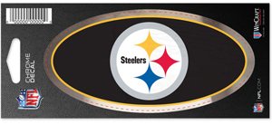 Pittsburgh STEELERS NFL - Chrome Decal 3'' x 7''