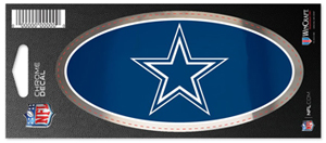 DALLAS COWBOYS NFL - Chrome Decal 3'' x 7''