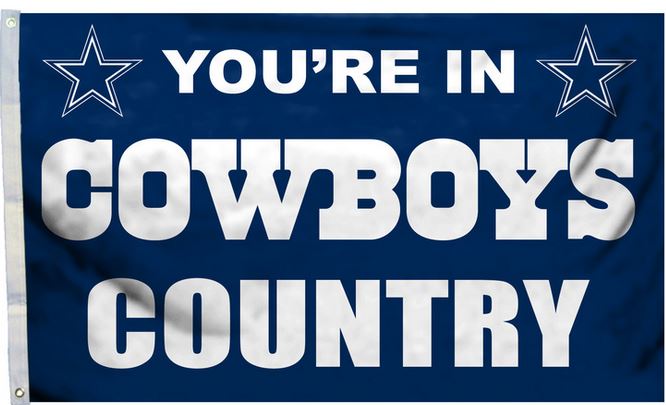 3' x 5' Flag COWBOYS Country - NFL DALLAS COWBOYS