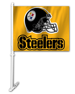 Wholesale Car/Auto Flags Gold - NFL Pittsburgh STEELERS 5
