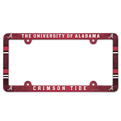 LICENSE PLATE Frame Plastic - NCAA Alabama Crimson Tide