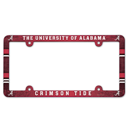 License Plate FRAME Plastic - NCAA Alabama Crimson Tide