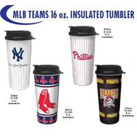 16 Oz Insulated Car Mug - MLB Boston RED SOX
