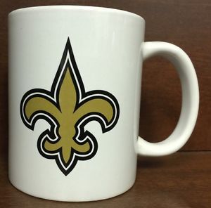 11 oz. Ceramic COFFEE Mugs Cups - NFL New Orleans Saints