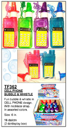 CELL PHONE Bubble Whistle, Fun bubble & whistle in CELL PHON desi