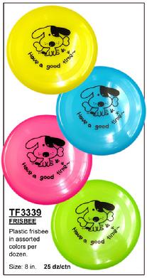 Plastic FRISBEE in Assorted Colors Per Dozen.