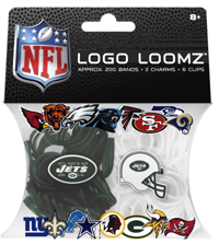 Logo Loomz RUBBER BANDS, Fashion Clip & Charm - NFL New York Jets
