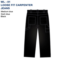 Men's Dress  PANTS  loose fit  Carrenter  jeans