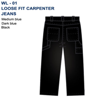 Men's Dress  Pants  loose fit  Carrenter  JEANS