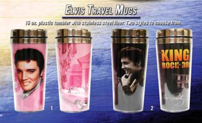 License Products Elvis Plastic Tumbler Travel MUG