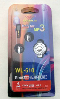 Wenle Dynamic Stereo MP3 Innerphones WL-610