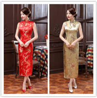 Chinese Traditional Women DRESS Silk Satin Cheongsam Qipao