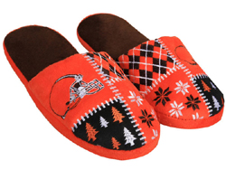 Men's Cleveland Browns Ugly SWEATER Slippers