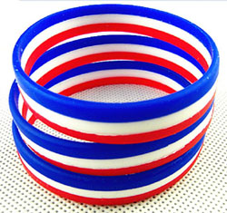 Silicone Country BRACELET / Wristband USA / America