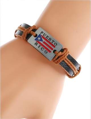 Wholesale Puerto Rico Faux Leather BRACELET