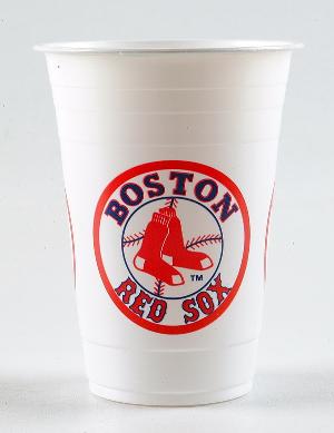 Sport Fan Plastic Cup - MLB Boston RED SOX.