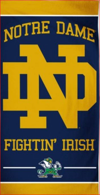 Wholesale BEACH TOWEL - NCAA Notre Dame