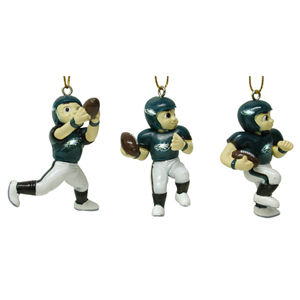 Mini sports FIGURINE Ornaments 3-Packs Set - NFL Philadelphia Eag