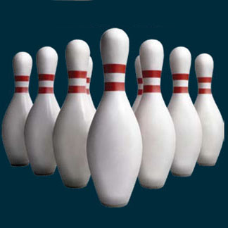 Apparel T-shirts 3DT Heat Transfers:''BOWLING Pins ''