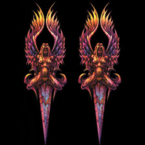 Apparel T-Shirts Tattoo Johnny Designs: ''KNIFE Girl''