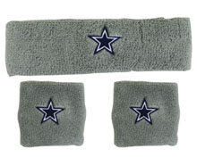 Headband & Wristband 3 Pcs Set - DALLAS COWBOYS NFL Football