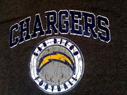 Short Sleeve T-SHIRT  San Diego Chargers NFL ( M - XXL)