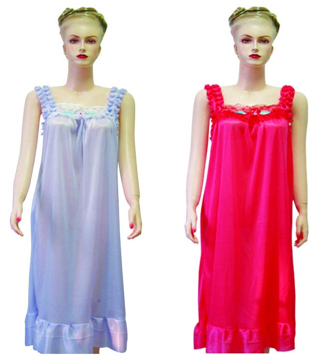 Women's 3/4 Length Evening Gowns PAJAMAS Sleepwear