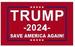 Donald Trump 2024 3' x 5' FLAG Save America Again.Red In stock.